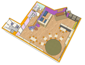 Classroom view from the top