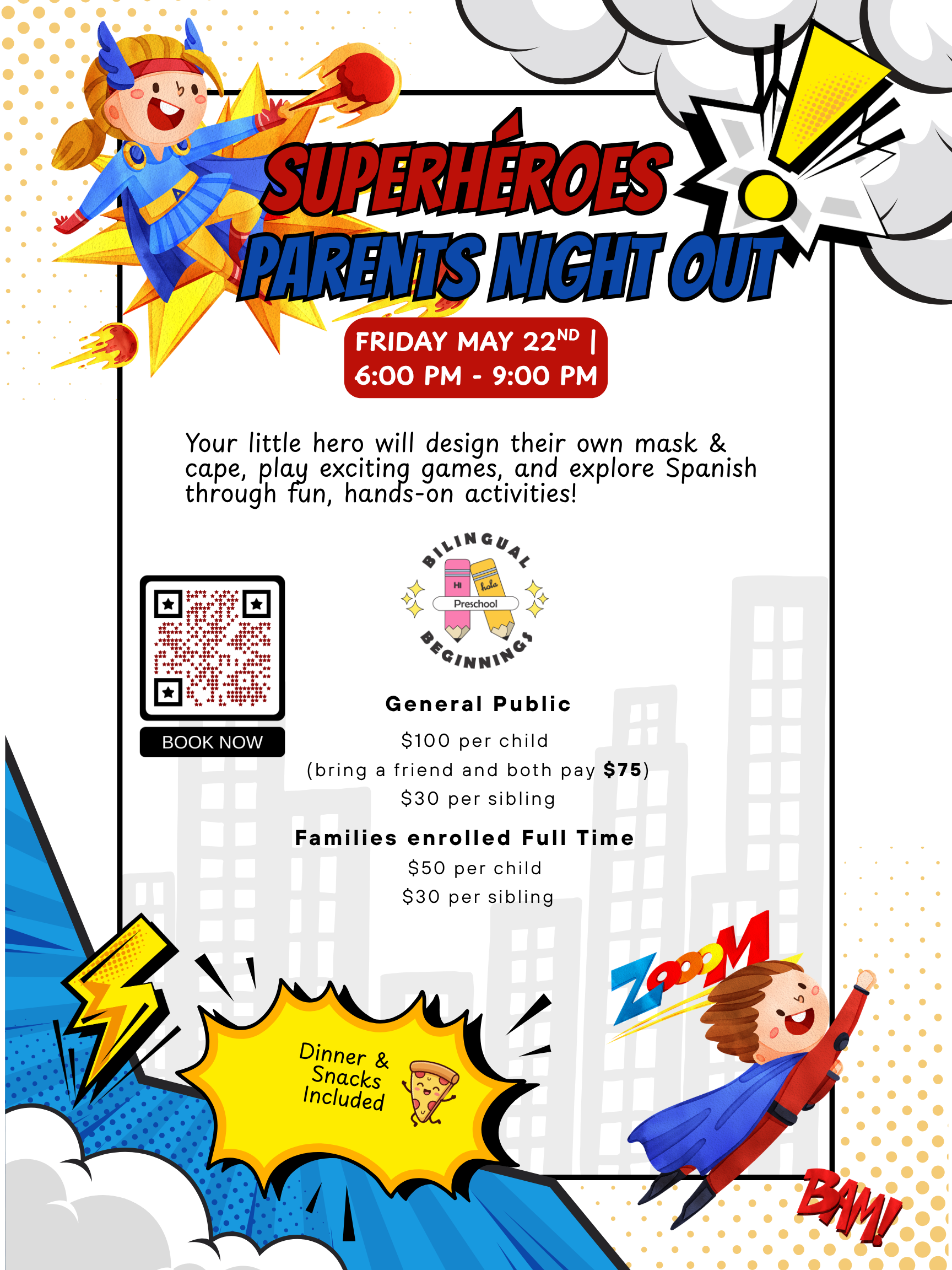 Parents Night Out - Noche de Superheroes