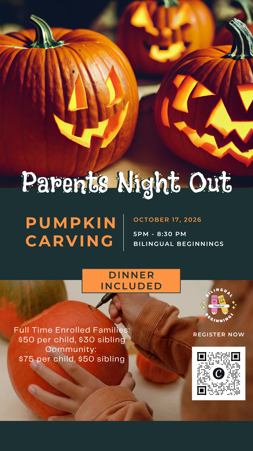 Parents Night Out Pumpkin Carving